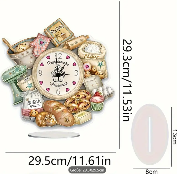 Diamond Painting Design -Uhr Set mit Uhrwerk